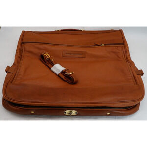 New Leather Bi-Fold Garment Bag Beautiful Soft Leather 43X22" Morgan Stanley